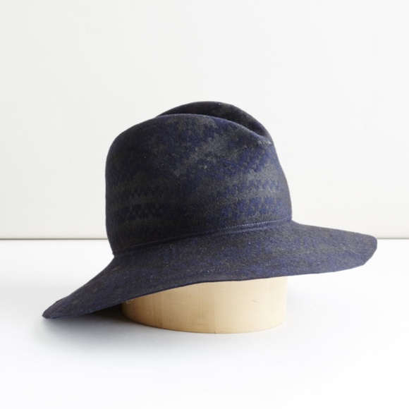 ENGINEERED GARMENTS PRINTED FELT HAT NAVY FUR main image 4